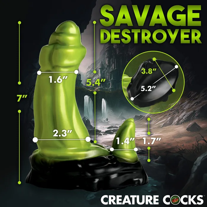 Orc Rod Silicone Creature Dildo XR Brands Dildos Orc Rod Silicone Creature Dildo XR Brands Dildos