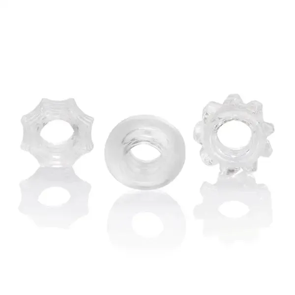 CalExotics Anal Reversible Ring Set Clear CalExotics Anal Reversible Ring Set Clear