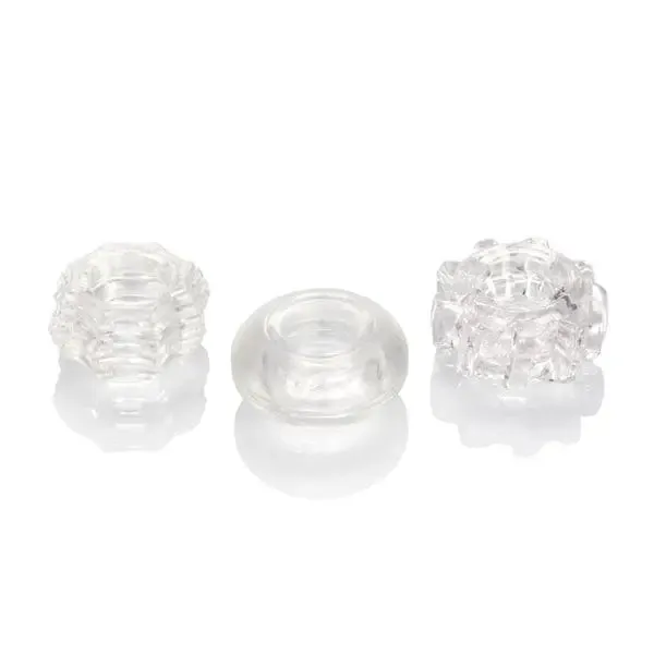CalExotics Anal Reversible Ring Set Clear CalExotics Anal Reversible Ring Set Clear