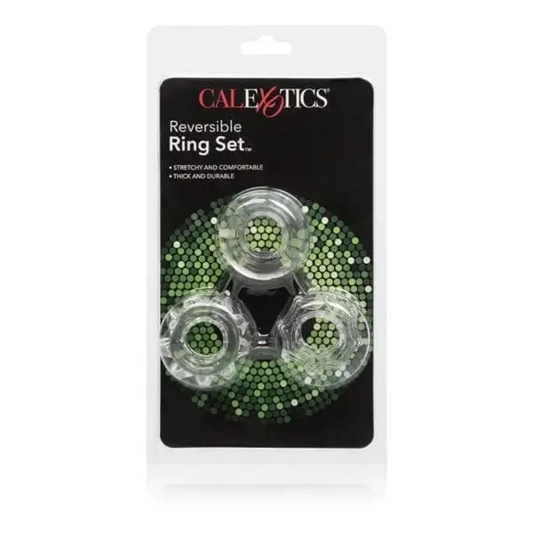 CalExotics Anal Reversible Ring Set Clear CalExotics Anal Reversible Ring Set Clear
