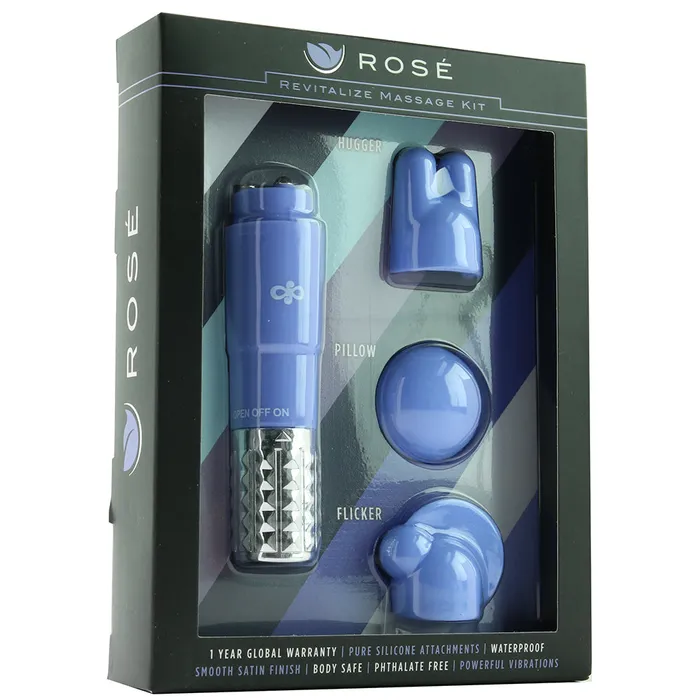 Vibrators Blush Ros Revitalize Pocket Massage Vibe Kit in Periwinkle Vibrators Blush Ros Revitalize Pocket Massage Vibe Kit in Periwinkle