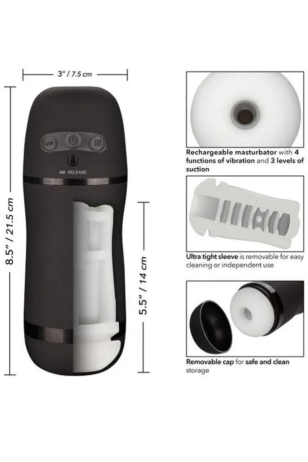 Cal Exotics Male Sex Toys Cal Exotics Optimum Power Pulsar Vibrating Stroker