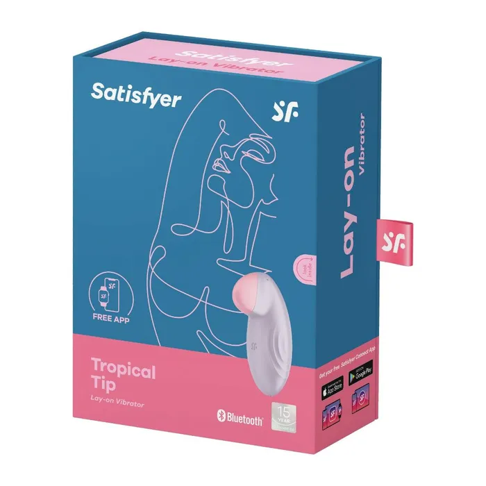 Satisfyer Vibrators Satisfyer Tropical Tip Lay On Vibrator Lilac