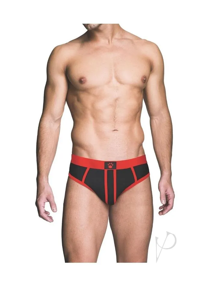 Anal Prowler Red Prowler RED AssLess Brief Medium BlackRed Anal Prowler Red Prowler RED AssLess Brief Medium BlackRed