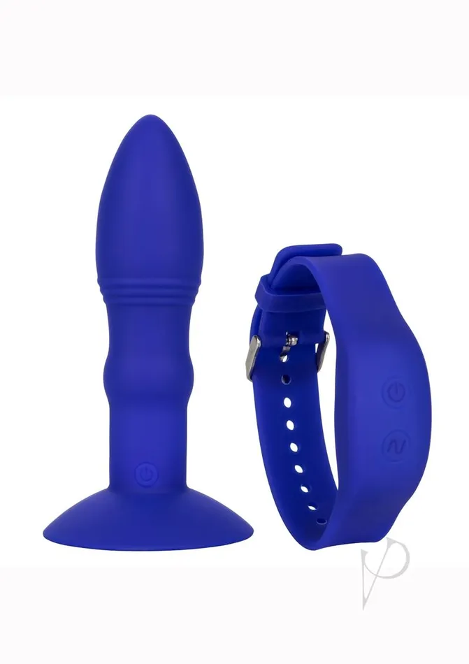 Eclipse Silicone Rechargeable Rimming Probe with Wristband Remote Control Blue Eclipse Anal Eclipse Silicone Rechargeable Rimming Probe with Wristband Remote Control Blue Eclipse Anal