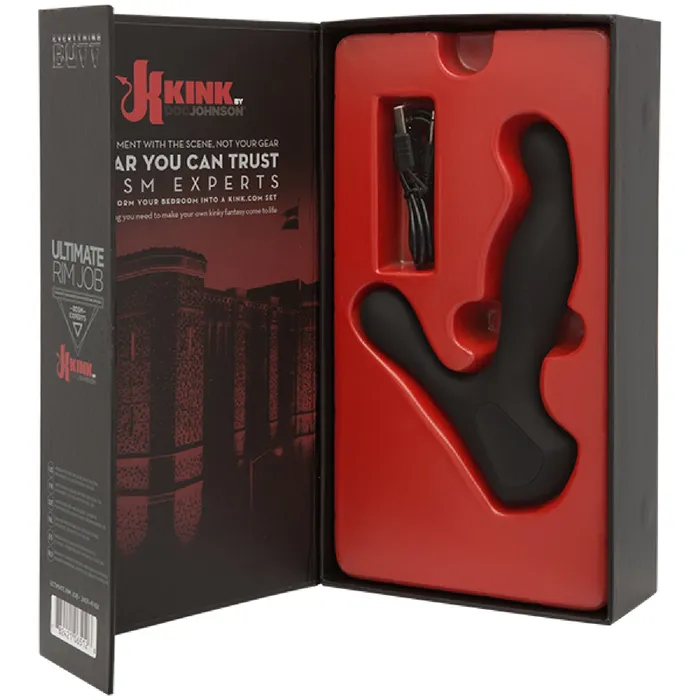 Doc Johnson Male Sex Toys Ultimate Rim Job Silicone Prostate Massager With Rotating Ridges