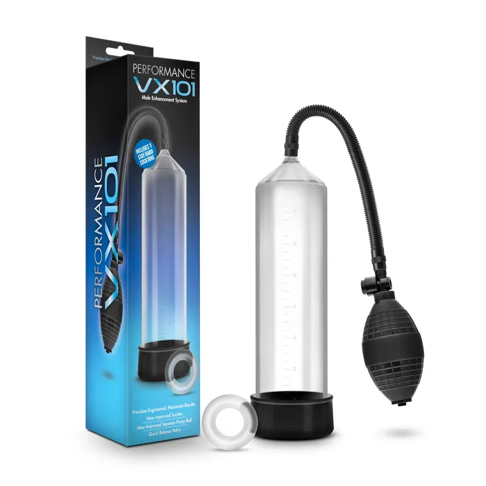 Male Sex Toys One Stop Adult Shop Performance VX101 Male Enhancement Pump Clear