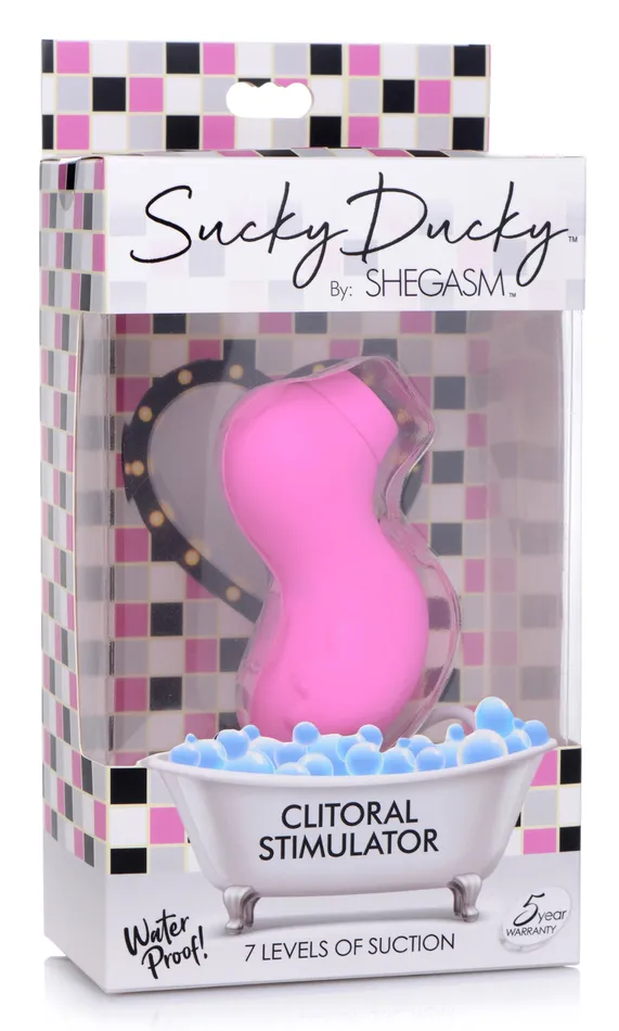 Sucky Ducky Silicone Clitoral Stimulator Pink XR Brands Female Sex Toys