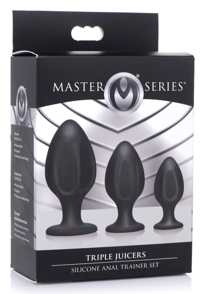 XR Brands Anal Triple Juicers Silicone Anal Trainer Set